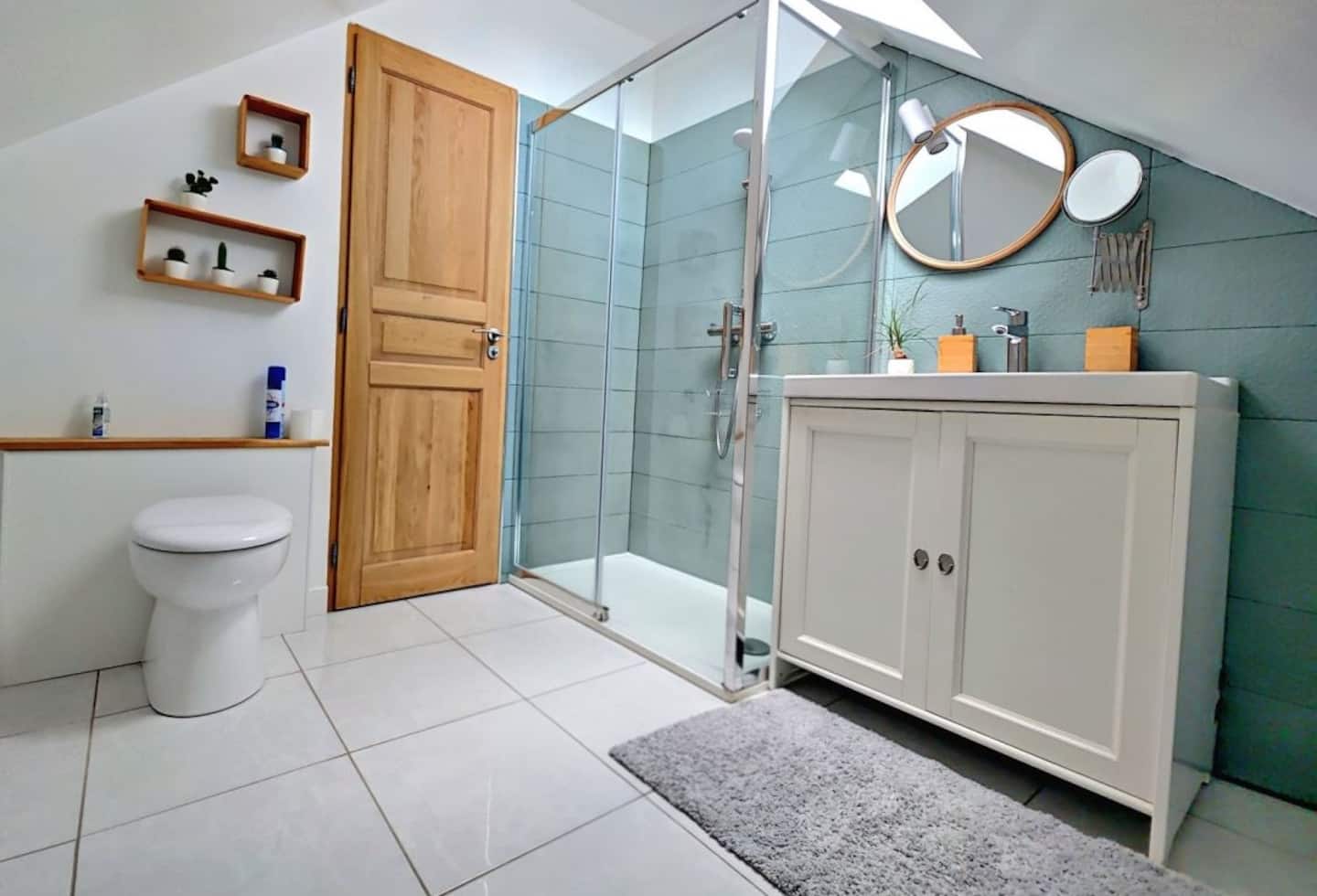 La salle de douche